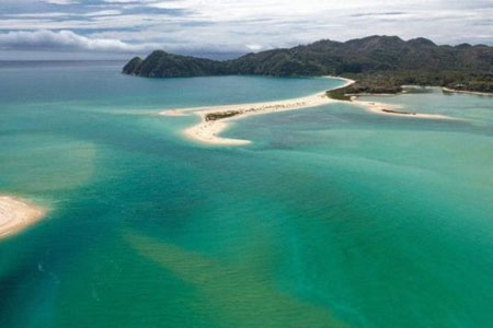Новая Зеландия: Национальный парк Абель Тасман,пляж Awaroa Beach