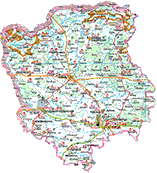 Волынская область. Туристическая карта