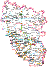 Луганская область. Туристическая карта