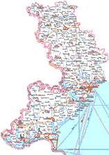 Одесская область. Туристическая карта